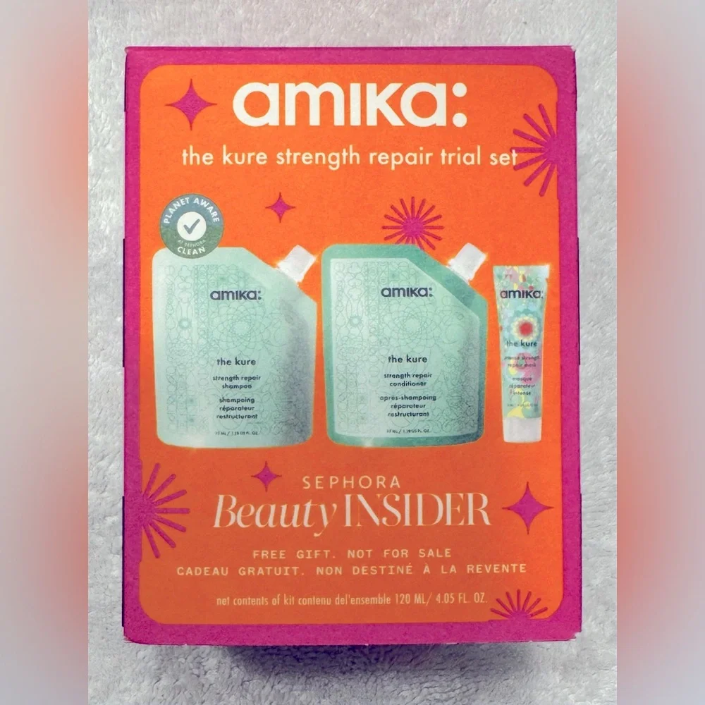 Amika The Kure Strength Repair Mini 3 Piece  Set BRAND NEW/SEALED - Picture 3 of 10